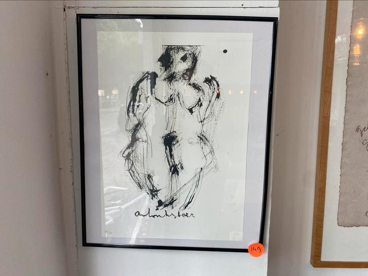 Anton heyboer oer moeder 41x51 ink lijst 27van160, Antiek en Kunst, Kunst | Schilderijen | Modern, Ophalen