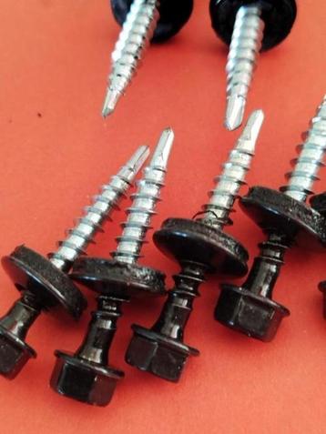 50-250 st zwarte dakpanplaat houtschroeven 35 mm beschikbaar voor biedingen