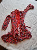 Rode jumpsuit met bloemenprint, Kleding | Dames, Jumpsuits, Zara, Ophalen of Verzenden, Zo goed als nieuw, Maat 36 (S)