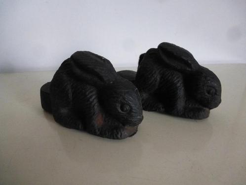 Deurstopper deurstoppers gietijzeren konijntjes, Huis en Inrichting, Woonaccessoires | Deurstoppers, Gebruikt, Ophalen of Verzenden