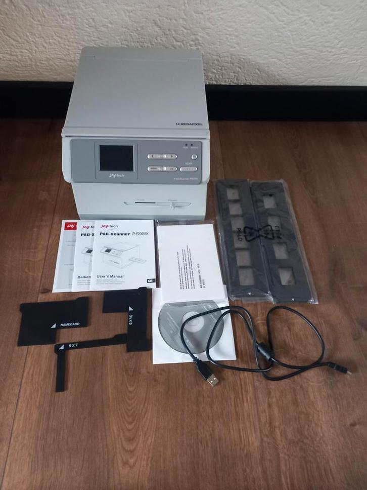 Jay-tech PAD-Scanner PS989 - Diascanner, Computers en Software, Scanners, Gebruikt, Diascanner, Ophalen of Verzenden