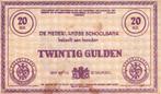 DE NEDERLANDSE  SCHOOLBANK    20 GULDEN, Postzegels en Munten, Bankbiljetten | Nederland, Verzenden