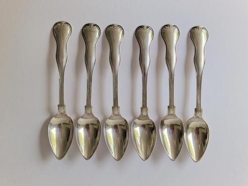 6 antieke zilveren koffielepels uit 1878 van Van Kempen, Antiek en Kunst, Antiek | Goud en Zilver, Zilver, Ophalen of Verzenden