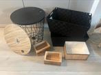 DIVERSE MANDEN EN 2 HOUTEN KISTJES, Huis en Inrichting, Woonaccessoires | Schalen en Manden, Ophalen of Verzenden, Zo goed als nieuw