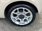 Fiat 500 C 1.2 Lounge Cabrio *climate *16 inch *cappuccino, Gebruikt, 4 cilinders, 4 stoelen, Leder en Stof