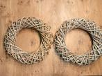 2 rotan kransen 40cm, Huis en Inrichting, Ophalen of Verzenden, Zo goed als nieuw