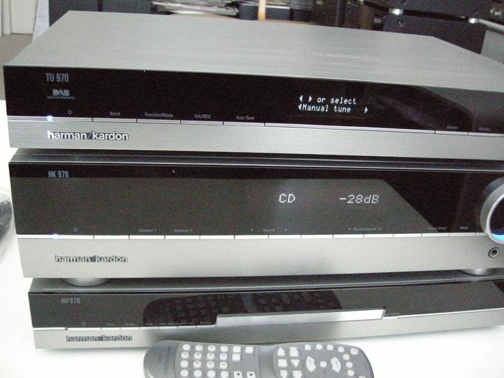 Stereo set Harman Kardon HK970 & TU 970 - zeer nette staat, Audio, Tv en Foto, Stereo-sets, Zo goed als nieuw, Tuner of Radio