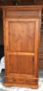 Houten Kledingkast met lade, Huis en Inrichting, Kasten | Kledingkasten, Ophalen, Gebruikt, 50 tot 100 cm, Met lade(s)