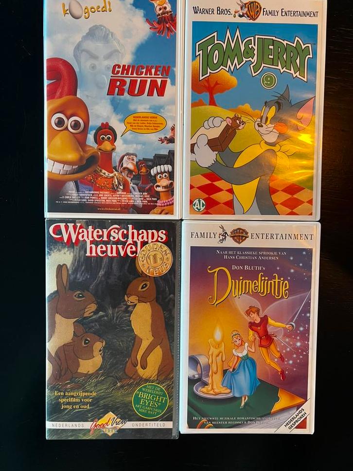 VHS videobanden - kinder- en jeugdfilms, Cd's en Dvd's, VHS | Kinderen en Jeugd, Zo goed als nieuw, Alle leeftijden, Ophalen of Verzenden