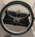 26 inch mtb wielset ZAC19 velgen incl banden en cassette 9sp, Ophalen of Verzenden, Zo goed als nieuw