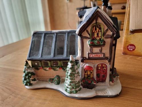 Kersthuisje: Led Flower shop, Diversen, Kerst, Gebruikt, Ophalen of Verzenden