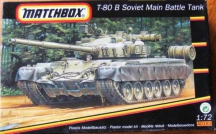 Matchbox T-80B Soviet Main Battle tank (40183) SHF, Hobby en Vrije tijd, Modelbouw | Auto's en Voertuigen, Gebruikt, Tank, 1:50 of kleiner