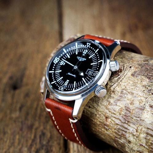 Longines Legend Diver (ZGAN + Box set 3 Originele bandjes), Sieraden, Tassen en Uiterlijk, Horloges | Heren, Zo goed als nieuw