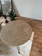Rottan Webbing Tafel, Ophalen, Minder dan 50 cm, Rond, Zo goed als nieuw