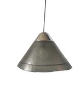 Mooie enorme vintage Peill & Putzler mond geblazen hanglamp, Minder dan 50 cm, Gebruikt, Ophalen, Glas