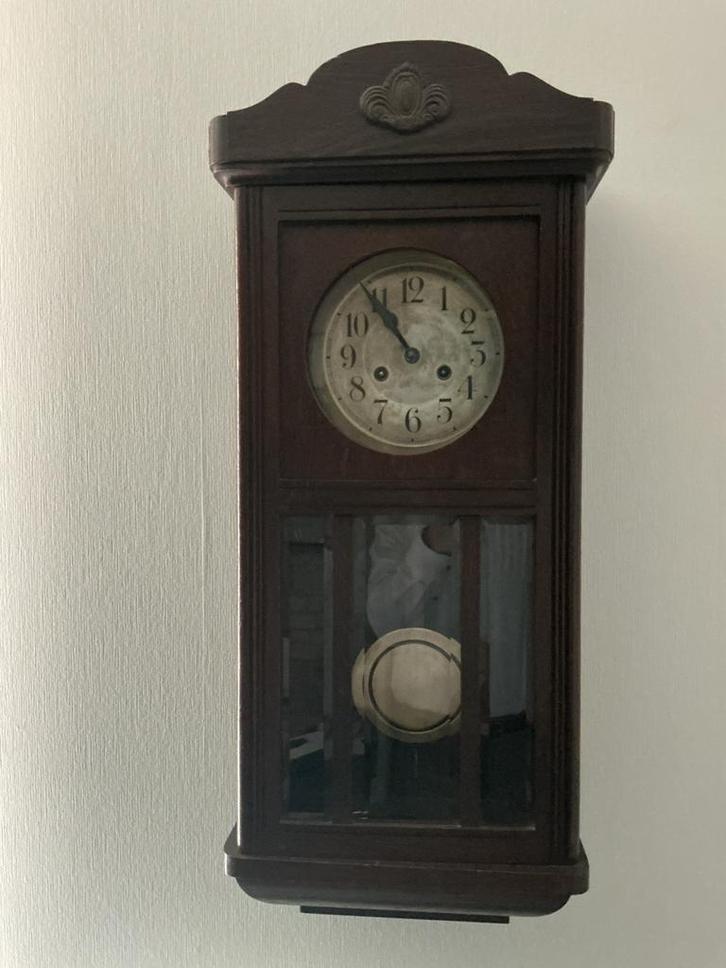 Regulateur klok +/- 1920 te koop, Antiek en Kunst, Antiek | Klokken, Ophalen