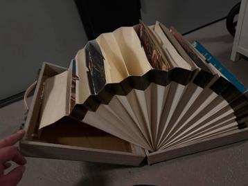 Vintage Platenkoffer met Inhoud beschikbaar voor biedingen