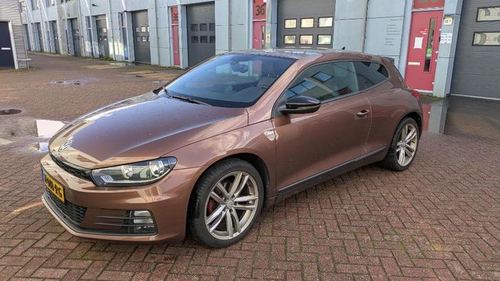 Volkswagen Scirocco Rline 1.4 TSI 92KW 2016 Bruin Allstar, Auto's, Volkswagen, Particulier, Scirocco, ABS, Achteruitrijcamera