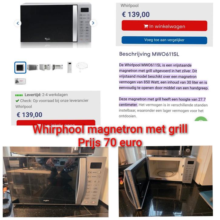 Diversen magnetrons zie fotos voor prijs, Witgoed en Apparatuur, Magnetrons, Inbouw, Oven, Ophalen