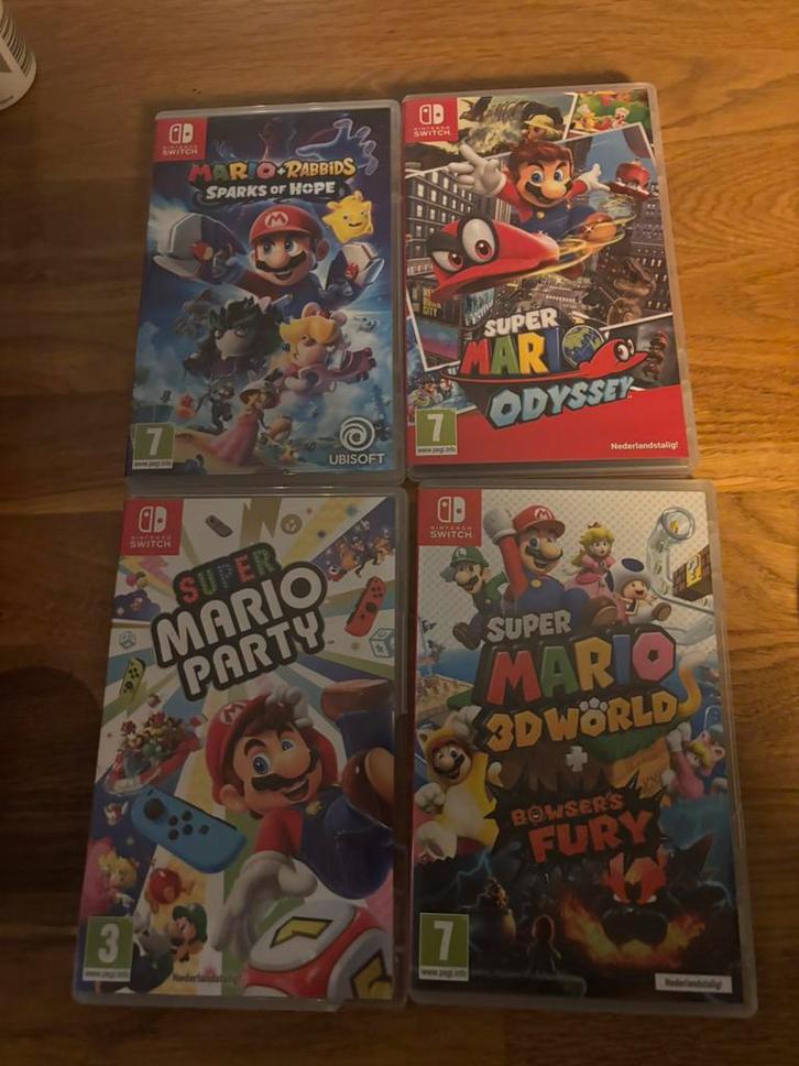 Mario  nintendo switch games, Spelcomputers en Games, Games | Nintendo Switch, Gebruikt, Avontuur en Actie, 2 spelers, Vanaf 3 jaar