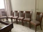 6 eetkamerstoelen, Ophalen, Hout, Bruin, Klassiek