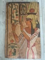 Egyptische schilderij, Antiek en Kunst, Kunst | Beelden en Houtsnijwerken, Ophalen of Verzenden
