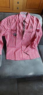 Oktoberfest/Bierfeest Geruite heren blouse rood/wit, Kleding | Heren, Overhemden, Ophalen, Zo goed als nieuw, Rood