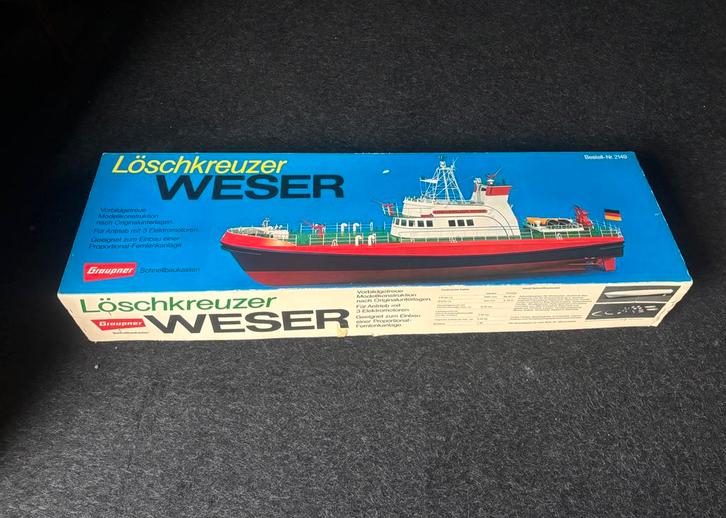 Löschkreuzer WESER, Graupner., Hobby en Vrije tijd, Modelbouw | Boten en Schepen, Nieuw, Ophalen of Verzenden