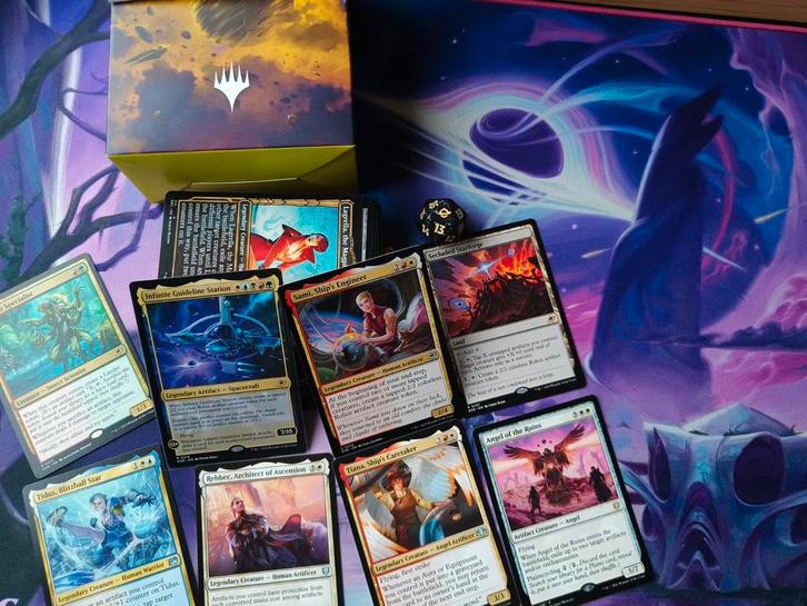 Artifact Commander Deck - 5 Kleuren - NM, Hobby en Vrije tijd, Verzamelkaartspellen | Magic the Gathering, Zo goed als nieuw, Speeldeck