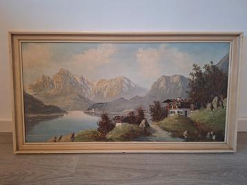 Schilderij: Alpenlandschap met Meer beschikbaar voor biedingen