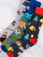 Happy Camper Sokken - Nieuw!, Kleding | Heren, Ophalen of Verzenden, Nieuw, Overige kleuren, Overige typen