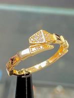 14k Gouden Ring met Zirkonia, Sieraden, Tassen en Uiterlijk, Ringen, Nieuw, Ophalen of Verzenden, 17 tot 18, Met edelsteen