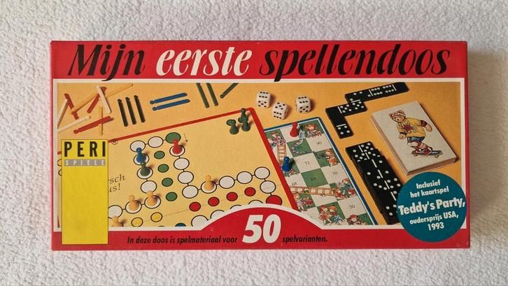 Mijn Eerste Spellendoos - PERI Spellen, Hobby en Vrije tijd, Gezelschapsspellen | Bordspellen, Gebruikt, Een of twee spelers, Drie of vier spelers