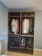 Ikea pax kast bruin - donkerbruin 2x 75x58x236, Huis en Inrichting, 150 tot 200 cm, 50 tot 75 cm, Zo goed als nieuw, Met hangruimte