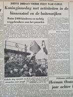 Johnny Jordaan op Koninginnefeest in Gouda (krant 1960), Knipsel(s), Ophalen of Verzenden