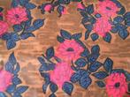 jaren 50 stof coupon nr LL 689, Hobby en Vrije tijd, Stoffen en Lappen, Gebruikt, Verzenden, 200 cm of meer, 30 tot 120 cm