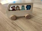 Trixie houten auto met dieren, Ophalen of Verzenden, Gebruikt