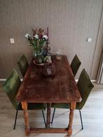 antieke eetkamertafel eiken., Huis en Inrichting, Complete eetkamers, Ophalen of Verzenden, Gebruikt, 4 tot 6 stoelen