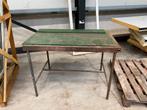 Werkbank staal hout, Ophalen, Zo goed als nieuw