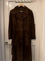 Elegante lange suède dames jas, kleur cognac bruin., Kleding | Dames, Ophalen, Zo goed als nieuw, Bruin
