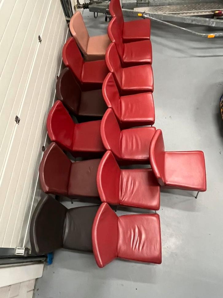 14x lederen design stoel leer leder fauteuil eetkamerstoelen, Huis en Inrichting, Stoelen, Gebruikt, Vijf, Zes of meer stoelen