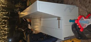 Steiger houten bank voor binnen of buiten(mintgroene kleur)