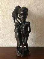 Prachtig groot houten Afrikaans Makonde beeld, (retro), Antiek en Kunst, Kunst | Beelden en Houtsnijwerken, Ophalen
