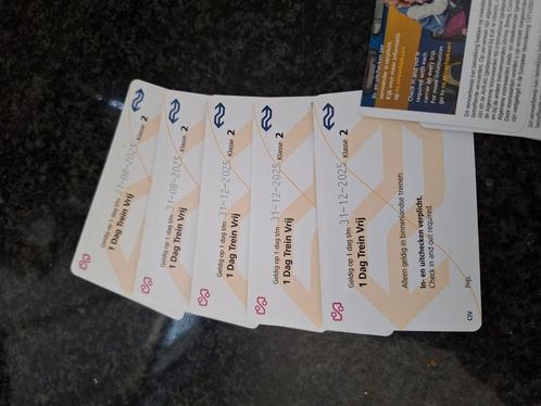 NS Dagkaart 1 dag onbeperkt Vrij reizen hele dag ook spits, Tickets en Kaartjes, Trein, Bus en Vliegtuig, Eén persoon, Algemeen kaartje