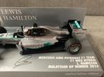 ✅ Lewis Hamilton 1:43 Winner Malaysian GP 2014 Mercedes F1, Verzamelen, Ophalen of Verzenden, Nieuw, Formule 1