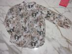 116-122 VOILE DIEREN blouse met poes hond konijn, Ophalen of Verzenden, Zo goed als nieuw, Meisje, Overhemd of Blouse