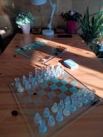 Glazen Bordspellen, Schaak & Backgammon, Hobby en Vrije tijd, Gezelschapsspellen | Bordspellen, Een of twee spelers, Ophalen of Verzenden