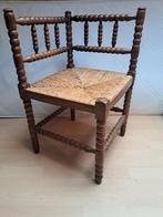 Bobbin Antieke stoel  - hoekstoel, Antiek en Kunst, Ophalen of Verzenden