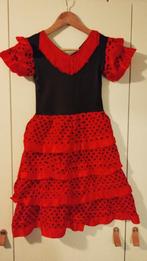 Spaanse jurk - maat 128/134, Kinderen en Baby's, Ophalen of Verzenden, Zo goed als nieuw, 122 t/m 128, Meisje