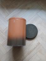 Metalen prullenbak met deksel, Gebruikt, Ophalen of Verzenden, Metaal, Minder dan 50 cm